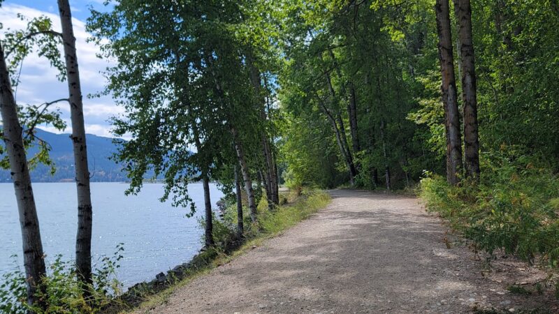 Trailhead for Pend d'Oreille Bay Trail - Ponderay, ID