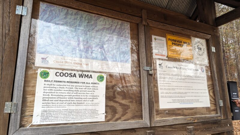 Coosa WMA, Forever Wild Trailhead - Rockford, AL