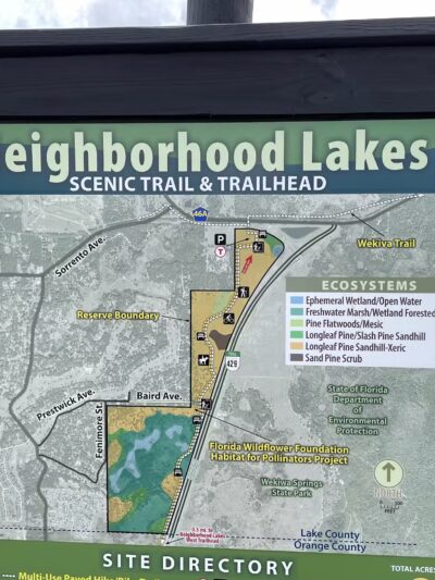 Neighborhood Lakes Scenic Trail & Trailhead - Sorrento, FL