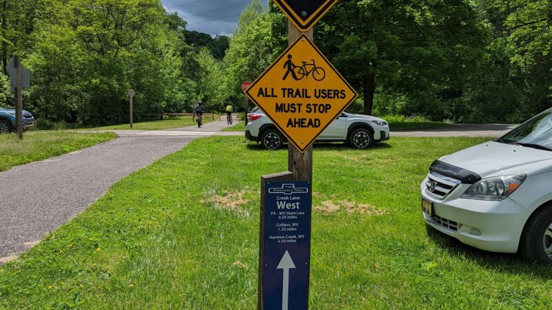 Panhandle Trail, Colliers parking lot - Weirton, WV