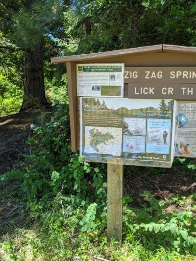 Zig Zag Springs Trailhead - Weston, OR