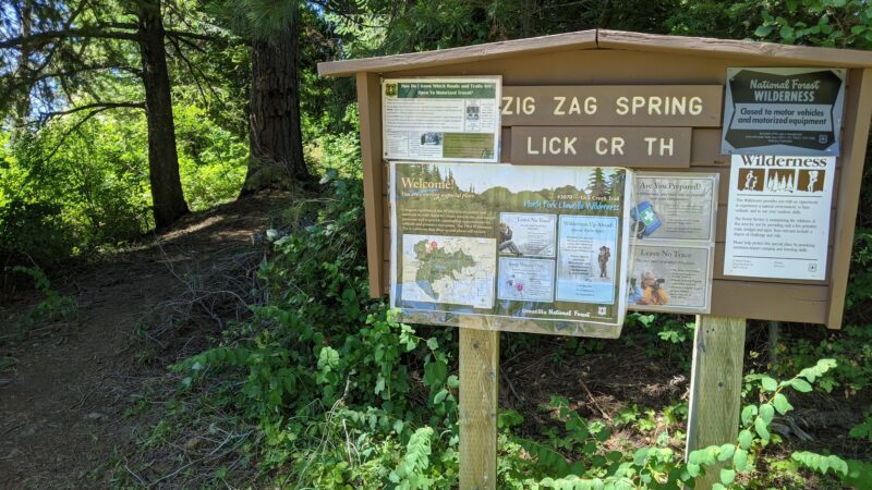 Zig Zag Springs Trailhead - Weston, OR