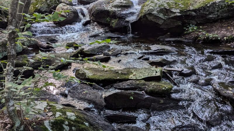 Pixie Falls and Ladies Room Rock trailhead - Ashford, CT
