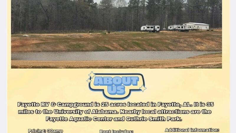 Fayette RV Park and Campground - Bankston, AL
