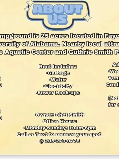 Fayette RV Park and Campground - Bankston, AL