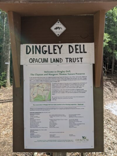 Opacum Land Trust: Dingley Dell Conservation Area - Brimfield, MA