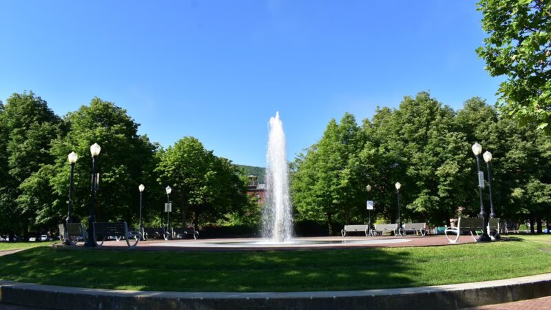 Riverfront Park -The Fountain at Centennial Park - Corning, NY