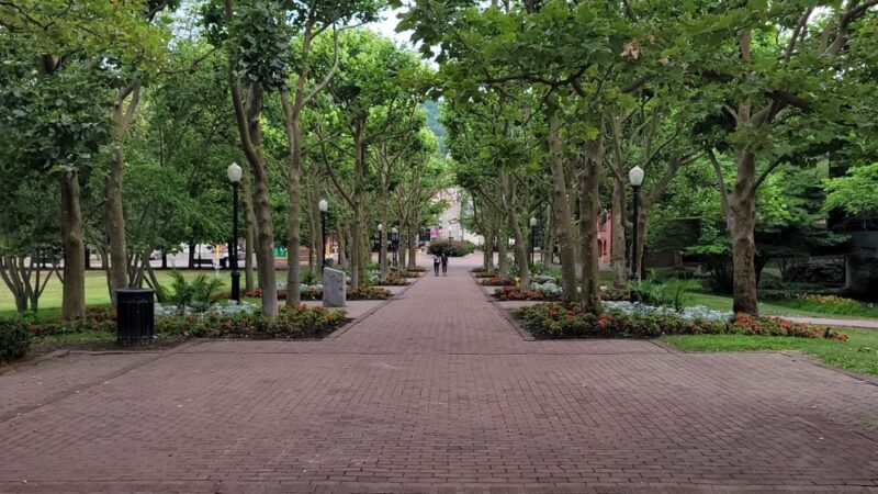 Riverfront Park -The Fountain at Centennial Park - Corning, NY
