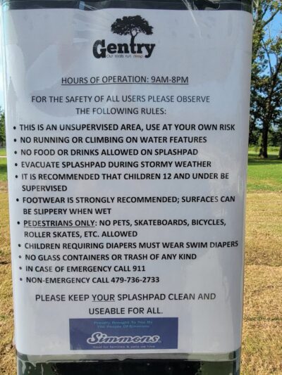 Gentry Splashpad - Gentry, AR