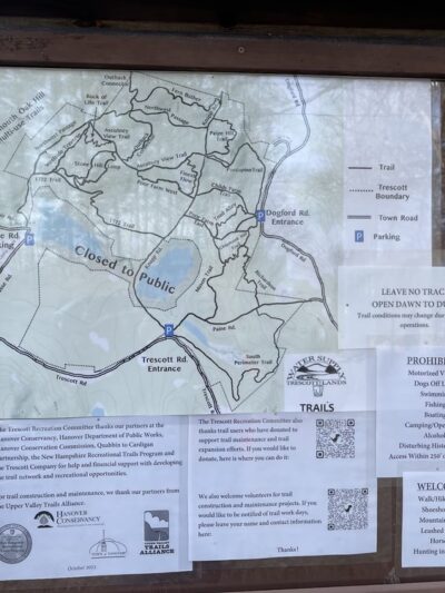 Trescott Water Company Lands - Trescott Rd Trailhead - Hanover, NH