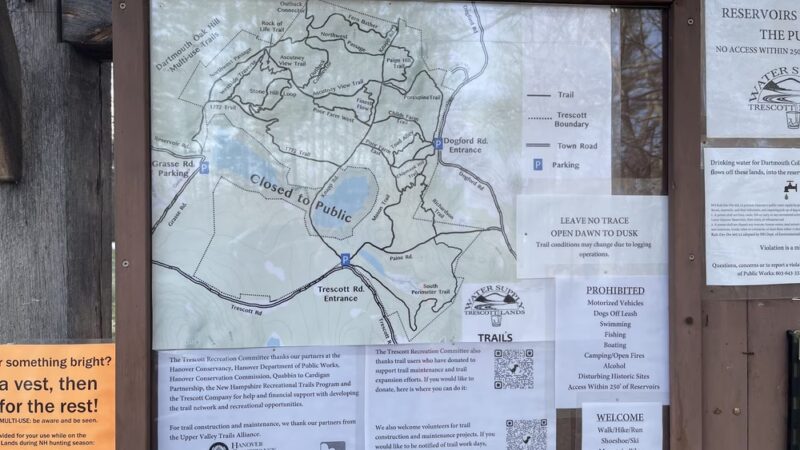 Trescott Water Company Lands - Trescott Rd Trailhead - Hanover, NH