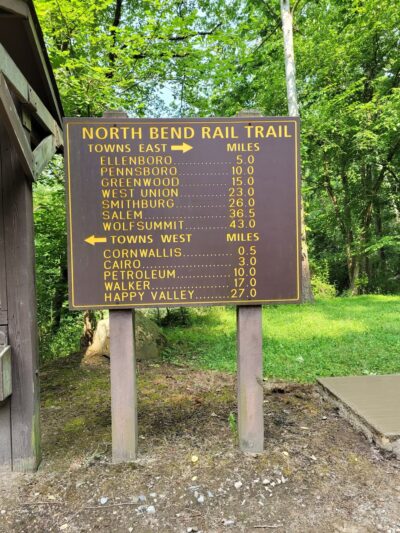 North Bend Rail Trail Access - Harrisville, WV