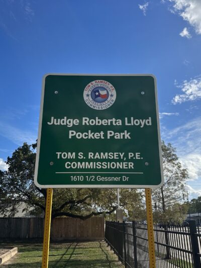Judge Roberta Lloyd Park - Houston, TX