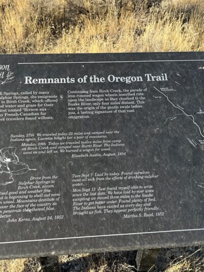 Birch Creek Trail Site - Huntington, OR