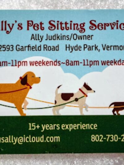 Ally’s Pet Sitting Service - Hyde Park, VT