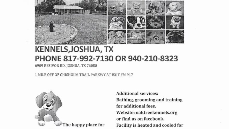 Oak Tree Kennels, Joshua, TX - Joshua, TX
