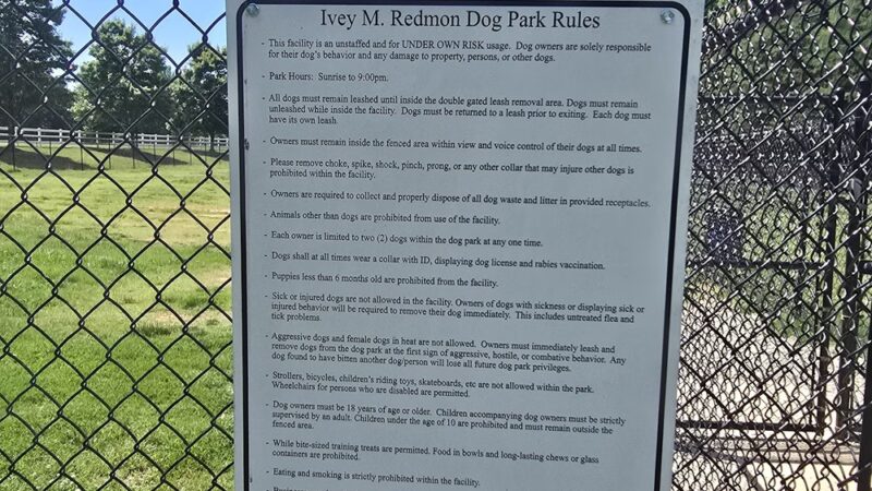 Ivey M. Redmon Dog Park - Kernersville, NC
