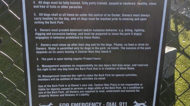 Central Way Plaza Bark Park - Kirkland, WA