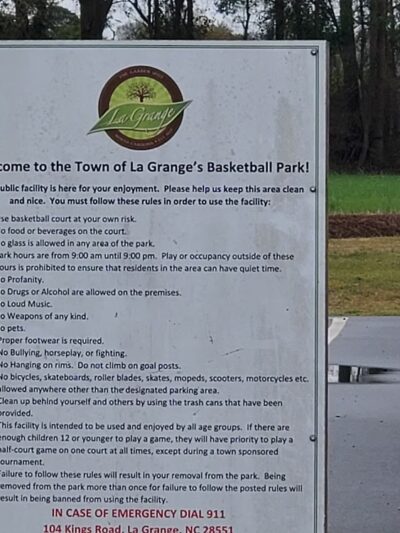 La Grange basketball park - La Grange, NC