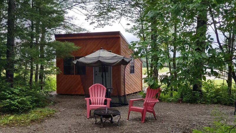 Schlafman's Hollow Solar Camping Cabin Rentals, Lincoln, Me. - Lincoln, ME