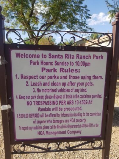 Santa Rita Ranch Park - Mesa, AZ