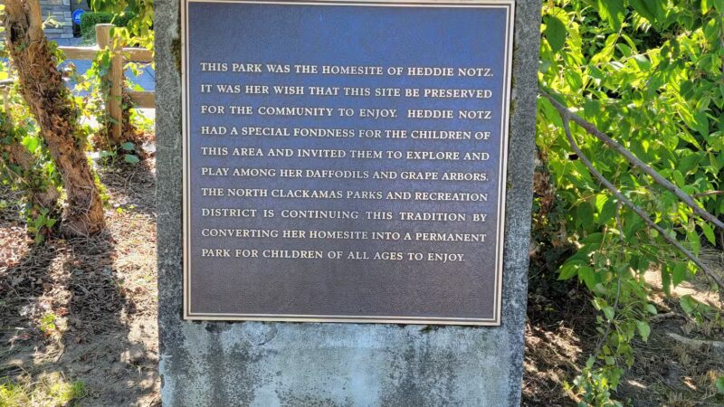 Heddie Notz Park - Milwaukie, OR