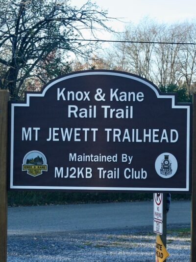 Knox & Kane Rail Trail Mt. Jewett Trailhead - Mt Jewett, PA