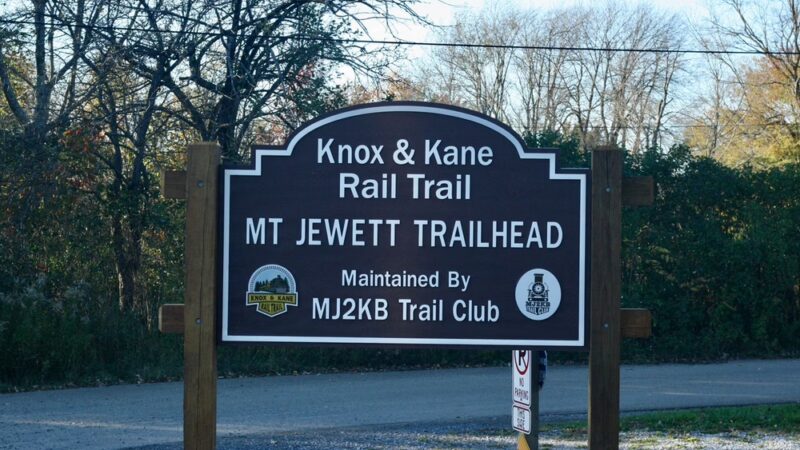 Knox & Kane Rail Trail Mt. Jewett Trailhead - Mt Jewett, PA