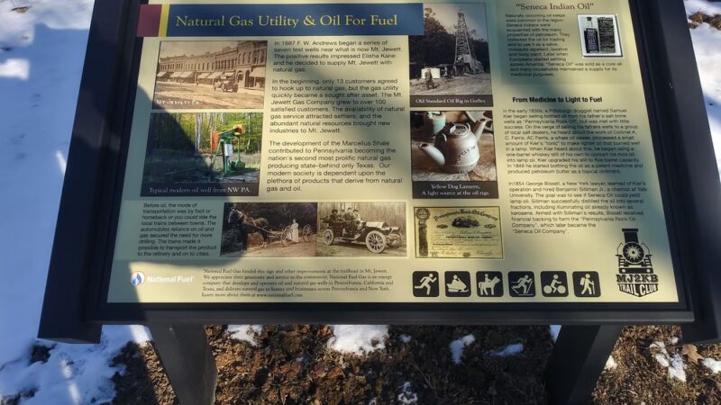 Knox & Kane Rail Trail Pavilion/Parking - Mt Jewett, PA