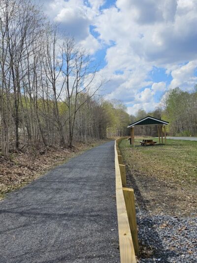 Knox & Kane Rail Trail Pavilion/Parking - Mt Jewett, PA