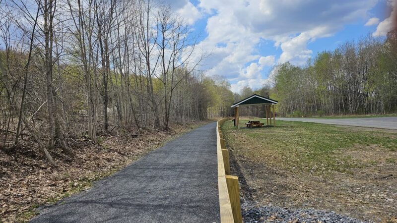 Knox & Kane Rail Trail Pavilion/Parking - Mt Jewett, PA