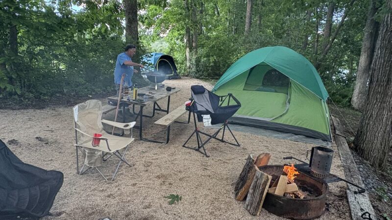 Back Run Paddle In Camp - Natural Bridge Station, VA