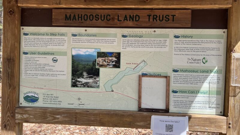 Step Falls Preserve Mahoosuc Land Trust - Newry, ME
