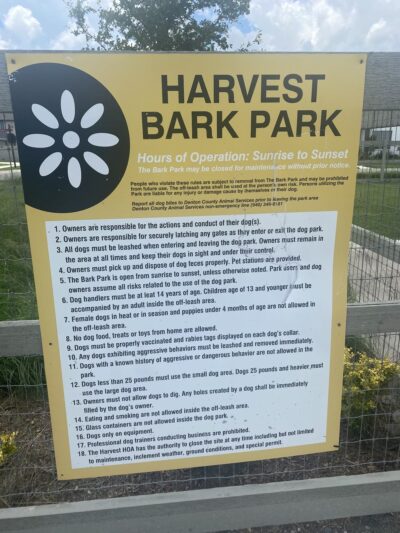 Harvest Bark Park - Small Dogs - Northlake, TX