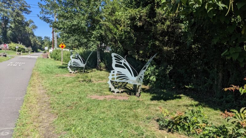 Farmington Canal Heritage Trail benches - Plantsville, CT