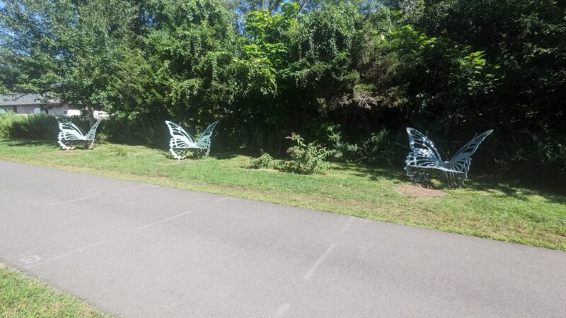 Farmington Canal Heritage Trail benches - Plantsville, CT