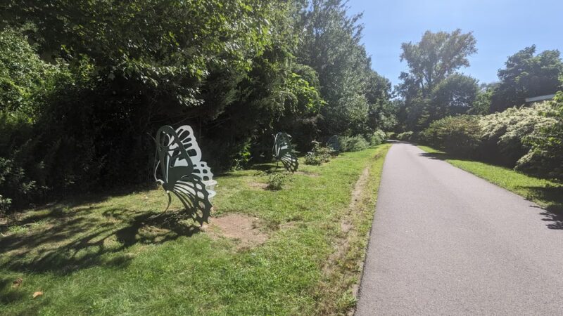Farmington Canal Heritage Trail benches - Plantsville, CT
