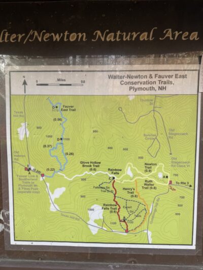 Newton Trailhead- Rainbow Falls - Plymouth, NH