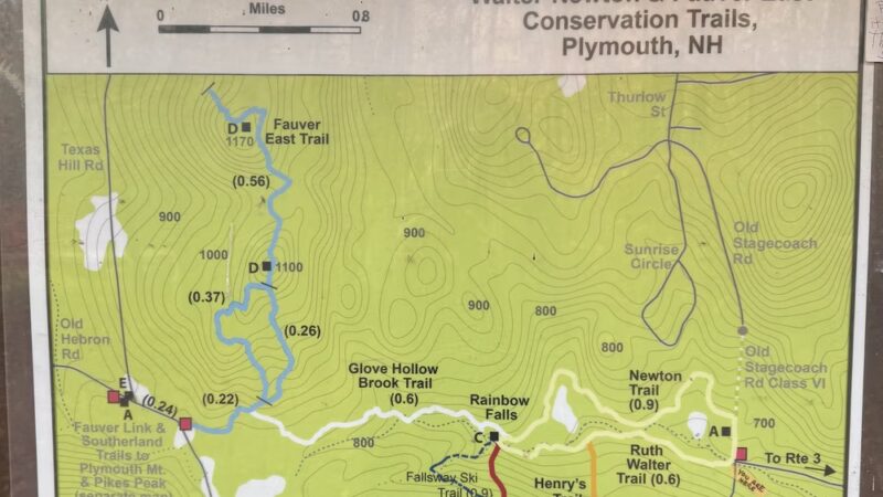 Newton Trailhead- Rainbow Falls - Plymouth, NH