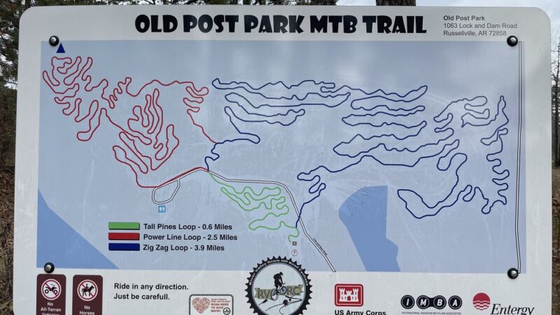 Old Post Mountain Bike Trail - Russellville, AR