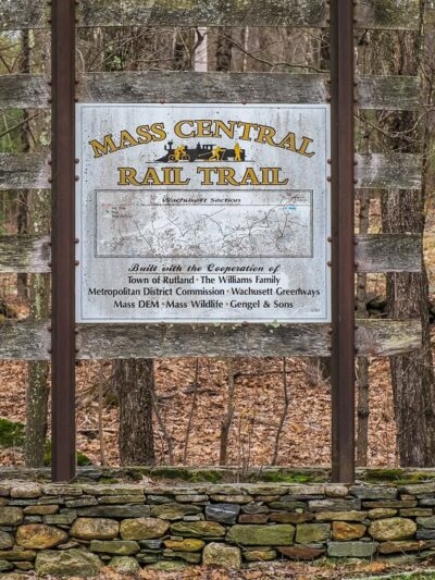 Mass Central Rail Trail - Wachusett Greenways section - Rutland, MA