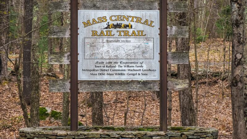 Mass Central Rail Trail - Wachusett Greenways section - Rutland, MA