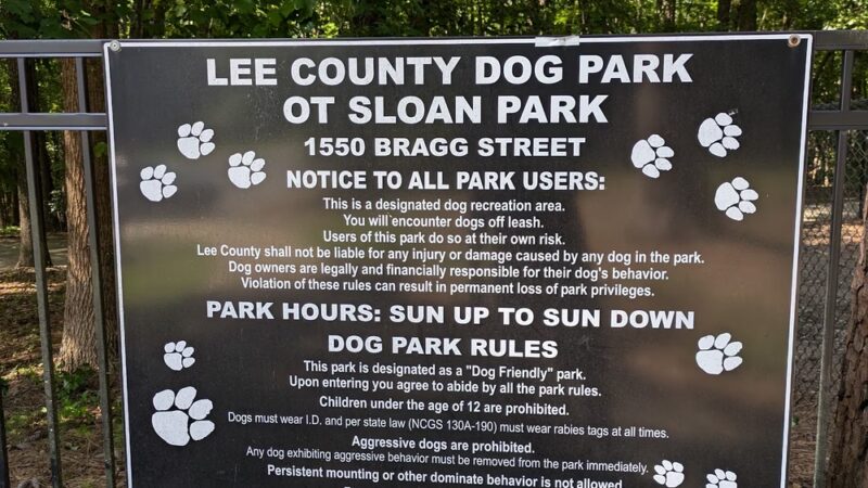 LEE COUNTY DOG PARK AT SLOAN PARK - Sanford, NC