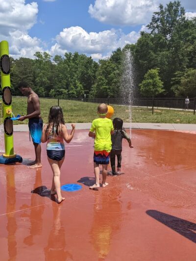 Splash pad park / Nelson L. Malloy, Jr Park - Winston-Salem, NC