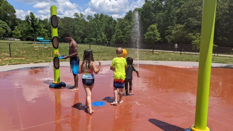 Splash pad park / Nelson L. Malloy, Jr Park - Winston-Salem, NC