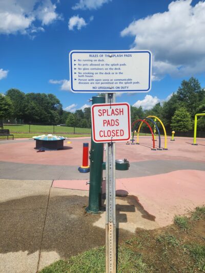 Splash pad park / Nelson L. Malloy, Jr Park - Winston-Salem, NC