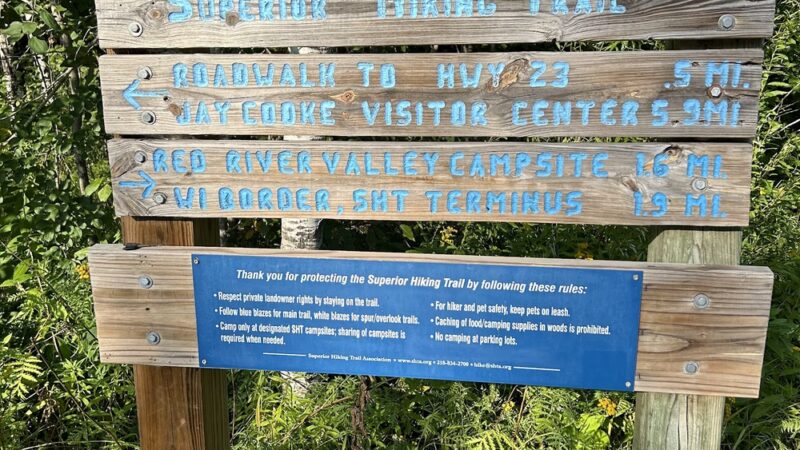 Superior Hiking Trail Wild Valley Rd. Trailhead - Wrenshall, MN