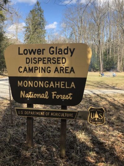 Lower Glady Dispersed Campground - Wymer, WV