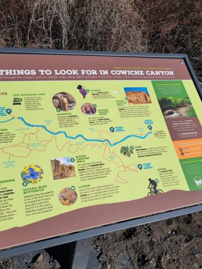 Cowiche Canyon Trail west trailhead - Yakima, WA