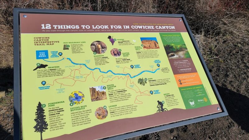 Cowiche Canyon Trail west trailhead - Yakima, WA